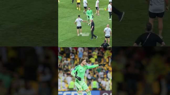 Climão! Técnico Jorge Jesus passa reto por Bento após 'frango' histórico