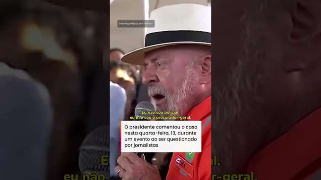 'Caso dele é de polícia', diz Lula sobre pedido de dinheiro de Flávio a Vorcaro #shorts