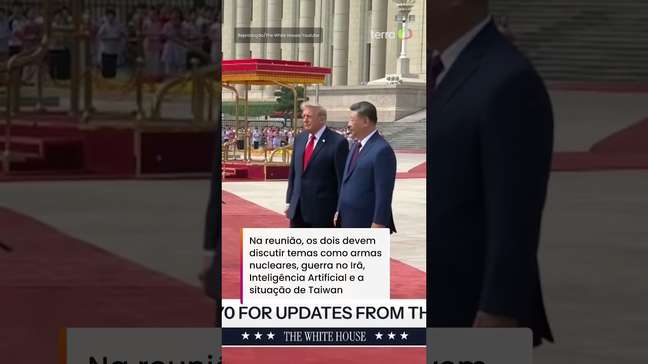 Trump se encontra com Xi Jinping em Pequim #shorts