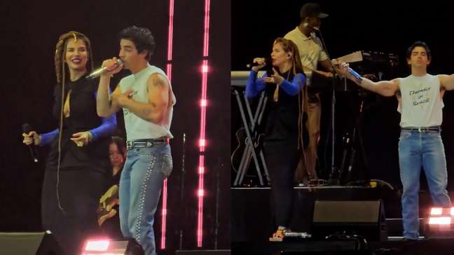 Jonas Brothers e Vanessa da Mata cantam 'Boa Sorte' em show em São Paulo