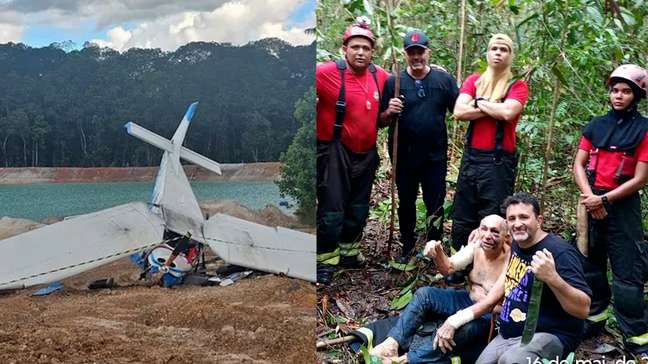 Piloto de avião que caiu no Pará é encontrado com vida pelos bombeiros após 24 horas de buscas