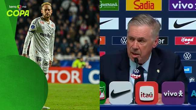 Ancelotti cita 'ambiente' e 'continuidade de jogos' ao explicar convocação de Neymar