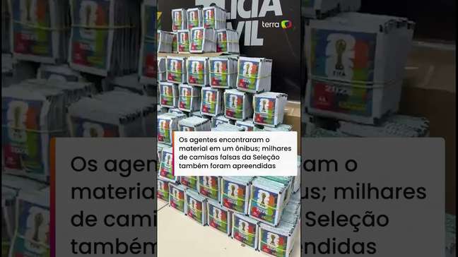 Polícia do Rio apreende 200 mil figurinhas falsificadas do álbum da Copa do Mundo de 2026 #shorts