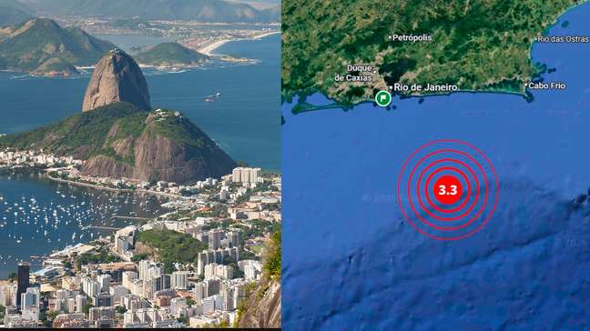 Tremor de terra de magnitude 3,3 atinge litoral do Rio de Janeiro