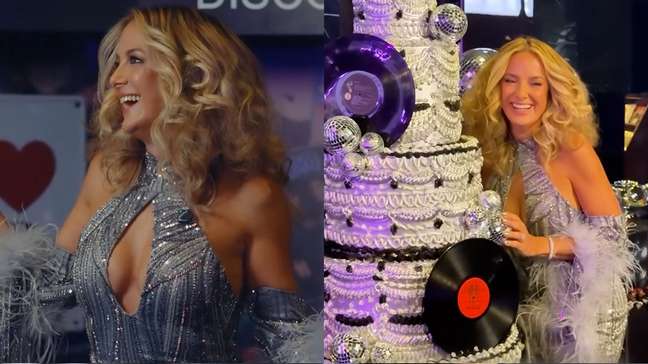 Ticiane Pinheiro celebra 50 anos com festa luxuosa inspirada na era disco