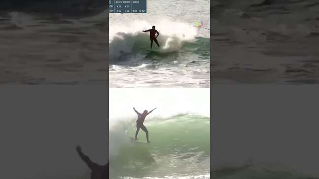 Aéreo insano! Yago Dora tira primeira nota 10 na WSL em 2026 #shorts
