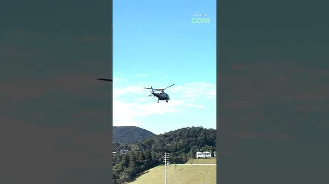 Luxo e comodidade: jogadores da Seleção Brasileira chegam de helicóptero na Granja Comary #shorts