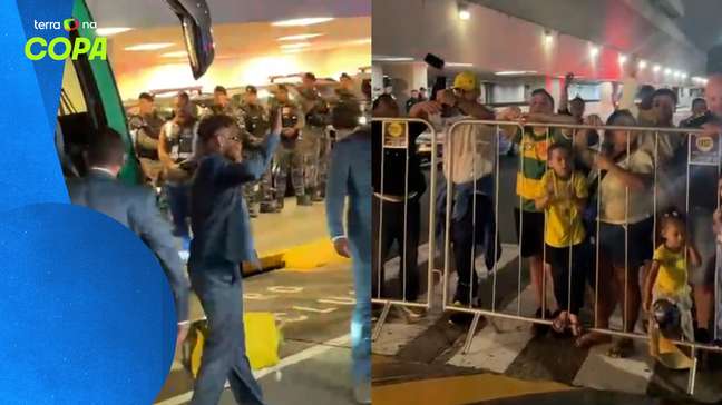 Jogadores da Seleção chegam ao Galeão e são recebidos com festa antes de viagem aos EUA: 'Volte com o hexa'
