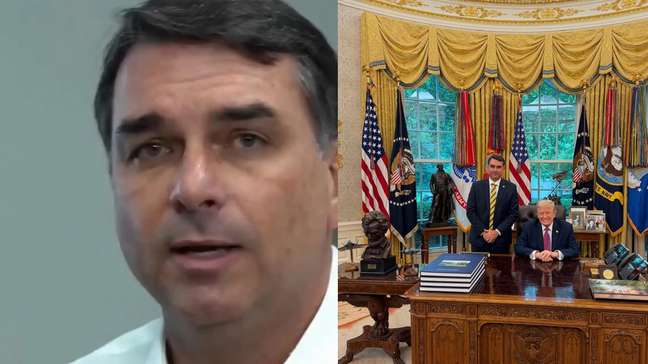 Flávio Bolsonaro diz que pediu ‘expressamente’ a Trump para não taxar empresas brasileiras