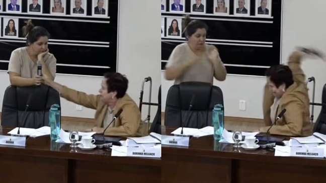 Vereadora se irrita e arremessa microfone durante sessão