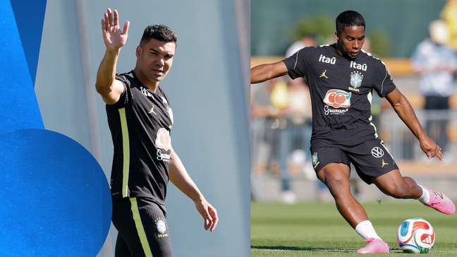 Papo de amigo? Endrick e Casemiro conversam em treino após polêmico carrinho