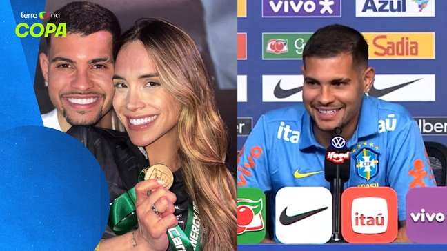 Bruno Guimarães relembra bronca de esposa: 'Me colocou na linha'