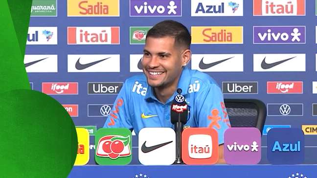 'Não gosto nem desgosto', brinca Bruno Guimarães sobre participar de coletiva