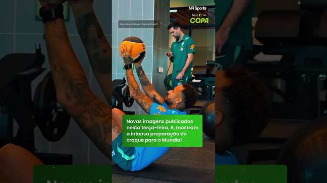 Neymar segue focado em recuperação pela Seleção para Copa do Mundo #shorts
