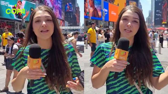 Influencer Belle Tofani aposta em Brasil indo longe na Copa e revela emoção por conhecer Fred Bruno