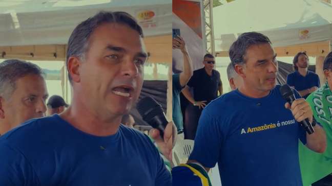 Flávio chama camisa da Seleção Brasileira de ‘camisa do Bolsonaro’ em discurso no Pará