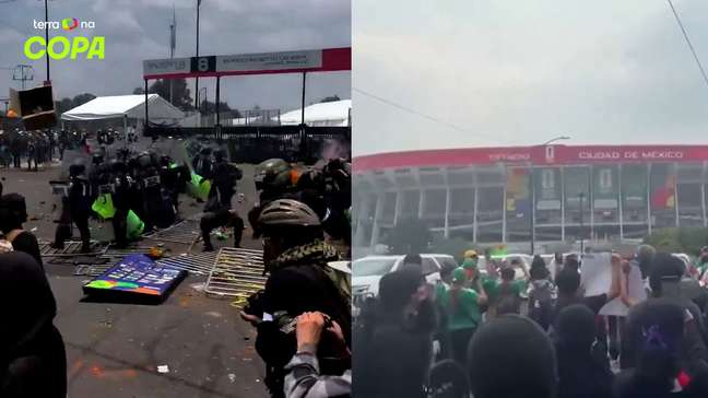 Polícia e manifestantes entram em confronto no México em meio ao primeiro jogo da Copa do Mundo