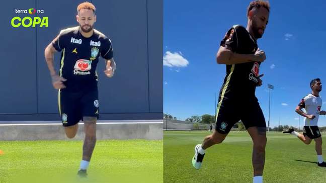 Neymar treina no gramado pela 1ª vez nos EUA, mas está fora do duelo contra Haiti