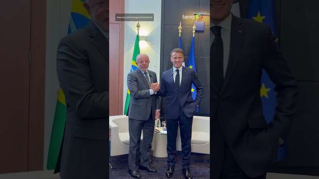 Lula se reúne com Macron e outros líderes antes de encontro do G7 #shorts