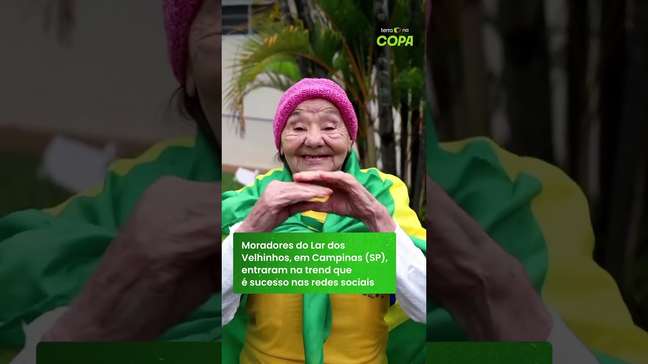 Idosos viralizam ao recriar comemorações de jogadores da Seleção Brasileira #shorts