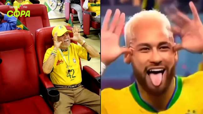 Idosos viralizam ao recriar comemorações de jogadores da Seleção Brasileira