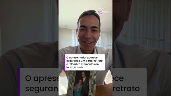 César Tralli emociona seguidores ao homenagear irmã falecida: 'Foi uma lição de vida' #shorts