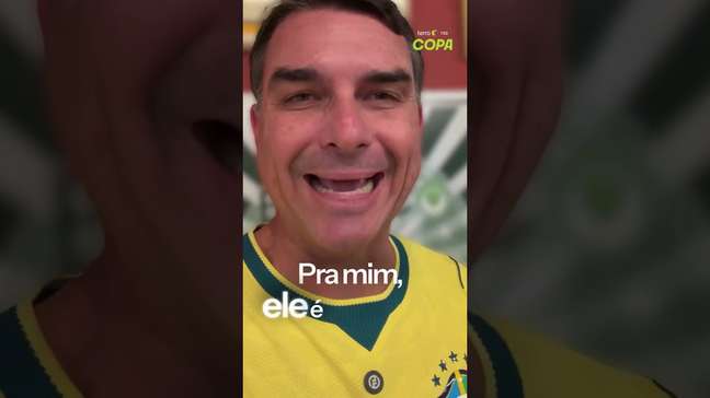 Flávio Bolsonaro sai em defesa de Neymar após Lula chamar jogador de 'convocado home office' #shorts
