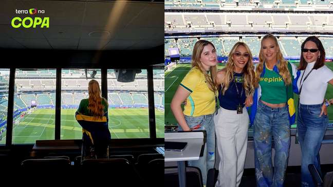 Virginia mostra camarote em estádio para jogo do Brasil na Copa