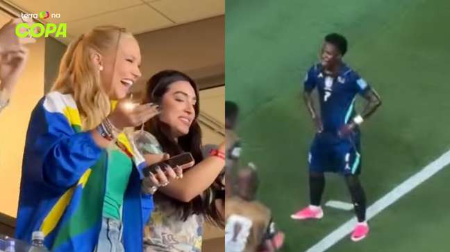 Jornalista flagra reação de Virginia ao gol de Vini Jr. contra o Haiti; veja