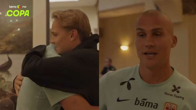 Zagueiro da Noruega assiste ao nascimento do 1º filho por videochamada na concentração