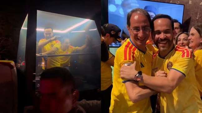 Presidente da Colômbia eleito em apuração preliminar celebra vitória desfilando em carro blindado