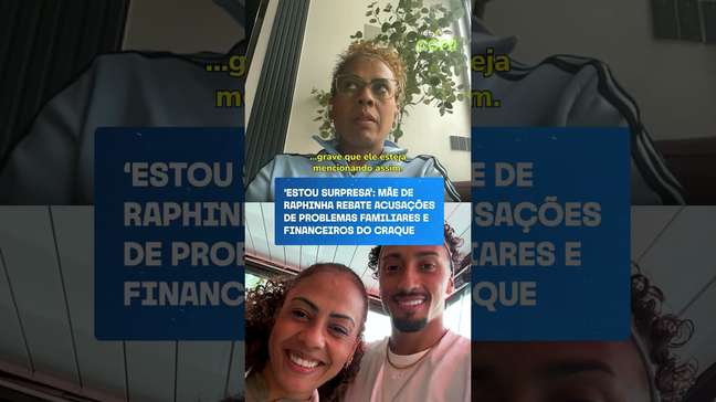 Mãe de Raphinha nega problemas financeiros e familiares envolvendo o craque #shorts