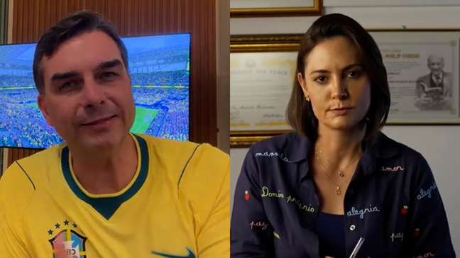 Michelle Bolsonaro afirma que não há briga e nem competição com Flávio: ‘Não tenho raiva’