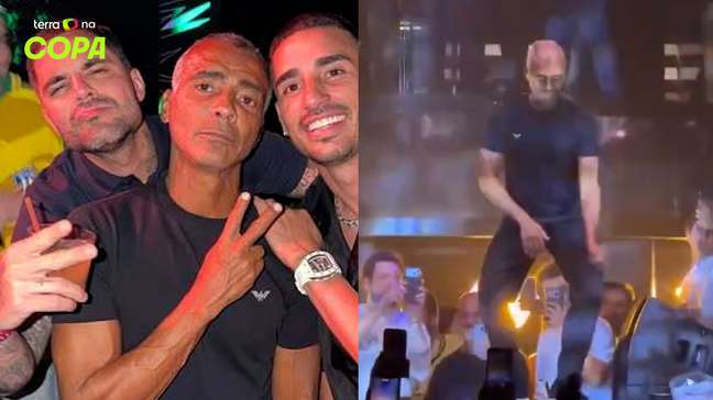 Romário é flagrado dançando em cima do palco em boate nos EUA