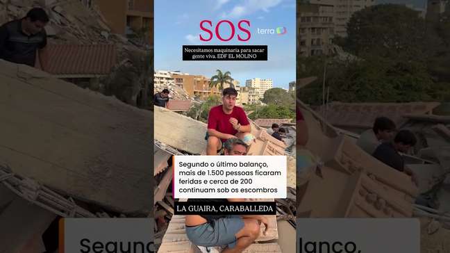 Vídeos mostram destruição em La Guaira, região mais afetada pelos terremotos na Venezuela #shorts