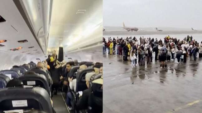 Passageiro grava momentos de desespero dentro de avião durante terremotos na Venezuela