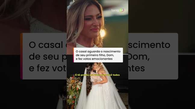 Na reta final da gestação, Lauana Prado se casa com Tati Dias no litoral de SP #shorts