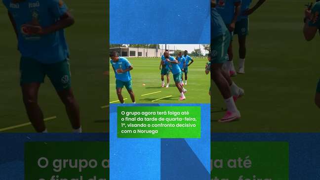 Sorrisos e regenerativo: veja como foi o treino do Brasil após a vitória contra o Japão