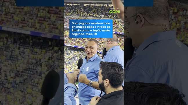 Denilson dança animado com a classificação do Brasil para oitavas #shorts