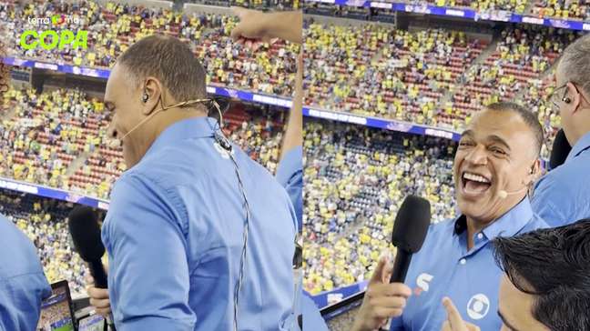 Denilson faz sambadinha após virada do Brasil contra o Japão na Copa