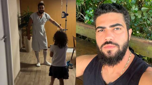 Henrique, da dupla com Juliano, passa por cirurgia e filha o surpreende: ‘Por que está de vestido?’
