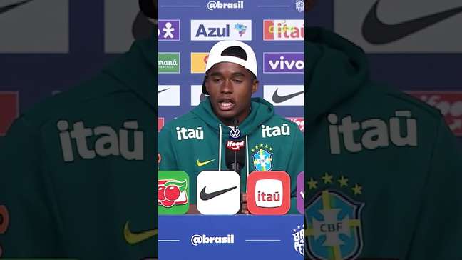 Endrick diz que vai 'dormir como bebê' antes de jogo com a Noruega e revela conversa com Deus