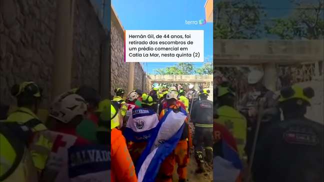 Homem é resgatado com vida após ficar 8 dias preso sob escombros na Venezuela #shorts
