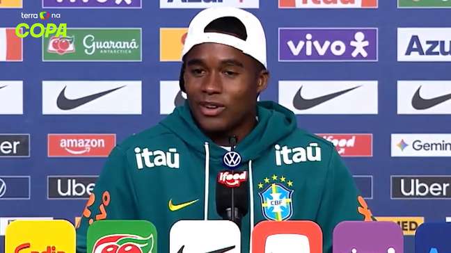Endrick diz que vai 'dormir como bebê' antes de jogo com a Noruega e revela conversa com Deus