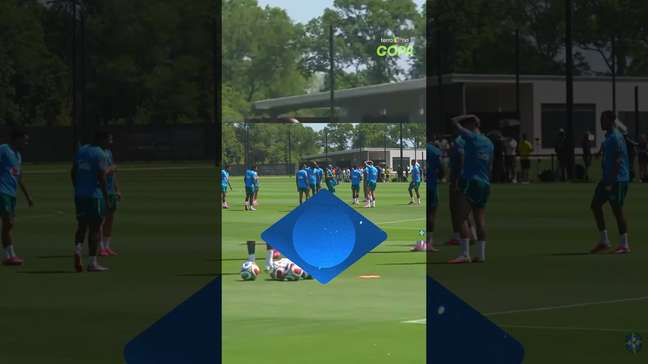 Só para descontrair! Martinelli e Igor Thiago trocam embaixadinhas em treino da Seleção #shorts