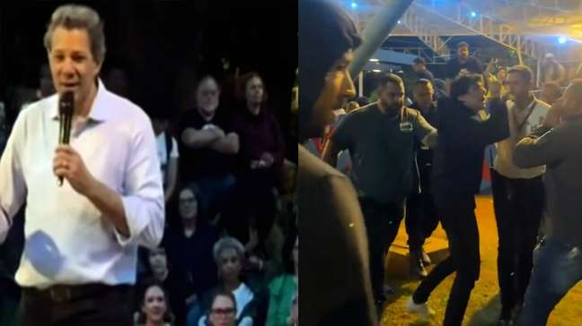 Aula de Haddad é interrompida após tumulto e briga entre manifestantes na Unicamp