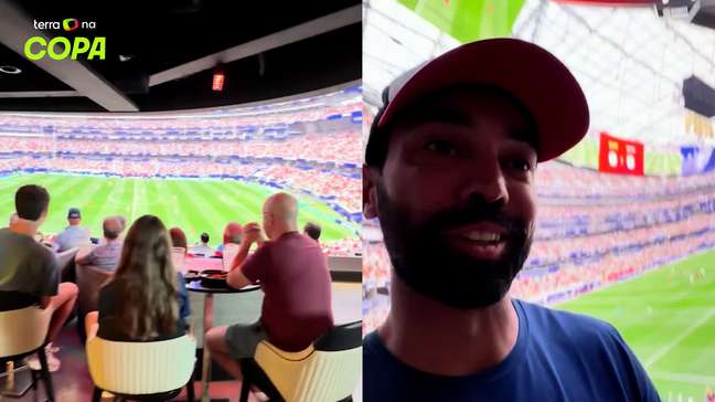 Brasileiro mostra experiência em telão gigante que dá sensação de estar dentro de estádio nos EUA