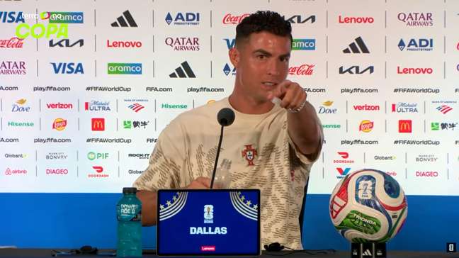 Cristiano Ronaldo provoca jornalista brasileiro em coletiva: 'Sei que não gosta de mim'