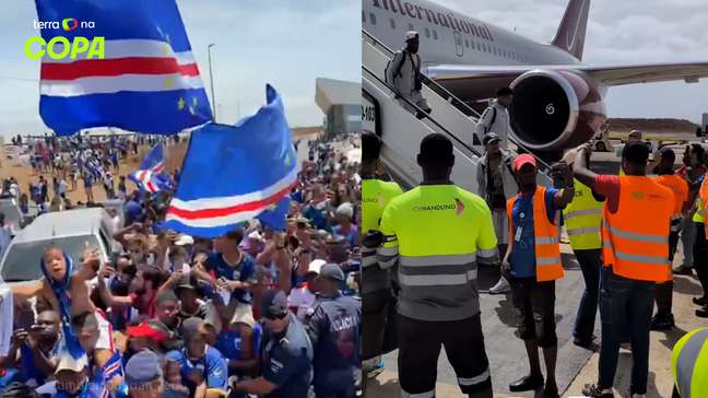Seleção de Cabo Verde é recebida com festa no retorno ao país após campanha histórica na Copa