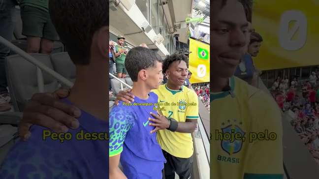 Luva de Pedreiro é consolado por Speed após eliminação para Noruega: 'Lamento pelo Brasil' #shorts